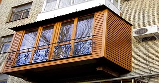 Внешняя отделка балкона Лысьва цена от 1020 руб. м/2.